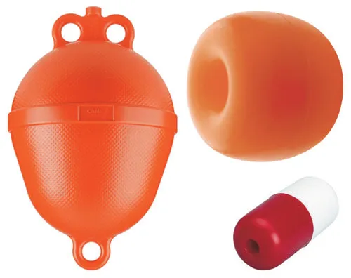 Auftriebskörper PE | Ausführung: Boye, Farbe gelb, Höhe 390mm, Auftrieb 9,5kg, Durchmesser 250mm