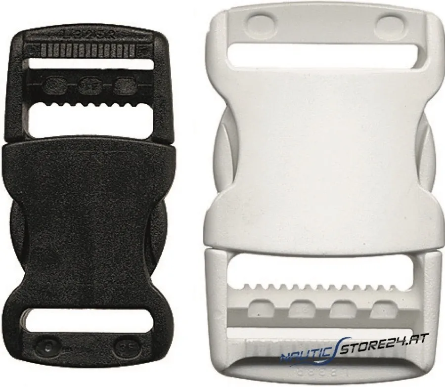 Schnalle | Ausführung: weiß, 25mm breit