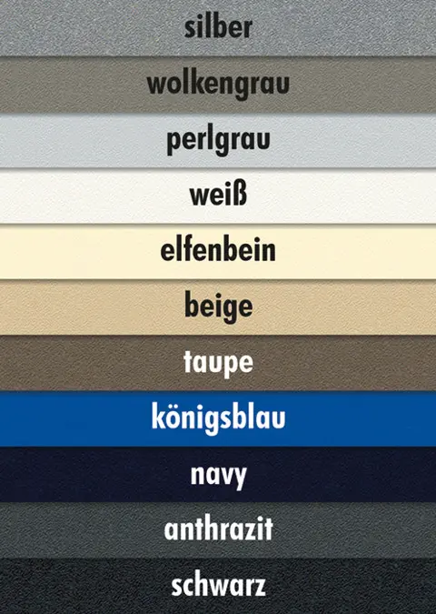 Stamoid Leichtplanenstoff light | Ausführung : wolkengrau, Rollenbreite 2,6m oder 1,5m