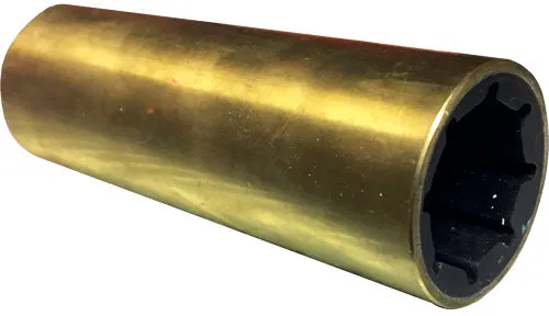 Gummilager mit Bronzehülse | Ausführung: Länge 101,6mm, Innen-Ø 25mm, Außen-Ø 38,1mm