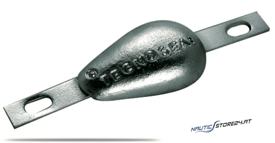 Tecnoseal Magnesium-Flachanode Birnenform verschiedene Größen | Ausführung: Höhe 25mm, Länge 120mm, Breite 78mm, Gew. 0,25kg