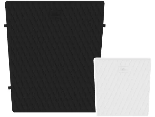 Heckspiegelplatte 450 x360 x6,5 mm Farbe schwarz