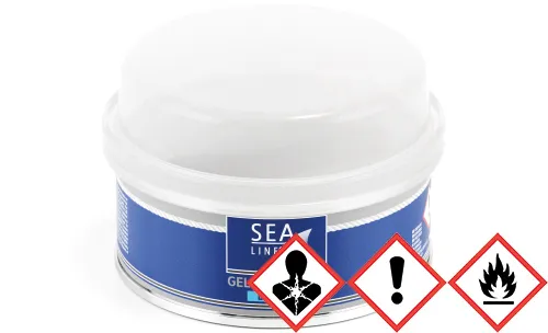 Sealine Gelcoat Spachtel  Inhalt: 100 g schnelltrocknend Farbe: kaltweiß