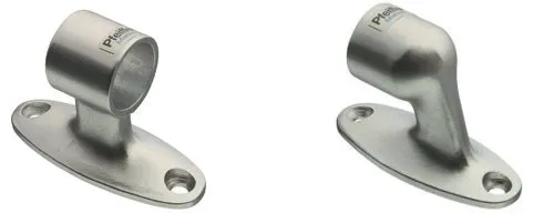 Handrelingsbeschlag Alu eloxiert silber für 20mm Rohr | Ausführung: Mittelstück