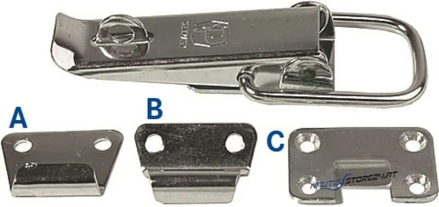 Hebelverschluss | Ausführung: Typ A, Niro, Länge 82mm