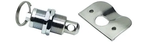 Backskistenverschluss mit Gegenplatte Niro